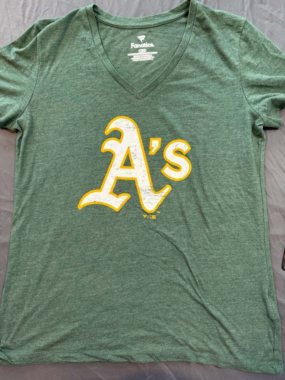 Fanatics MLB Oakland Athletics Women's Tri-Blend V-Neck T-Shirt